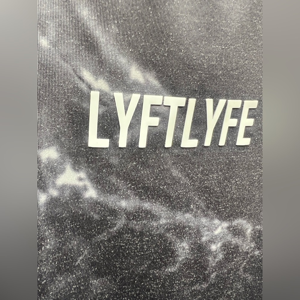 Lyftlyfe- Mens‎ Large Tank Top, surface pilling, Black/Grey/White - Picture 3 of 7